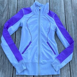 Lululemon Contempo Jacket Cool Breeze / Power Purple size 4 EUC